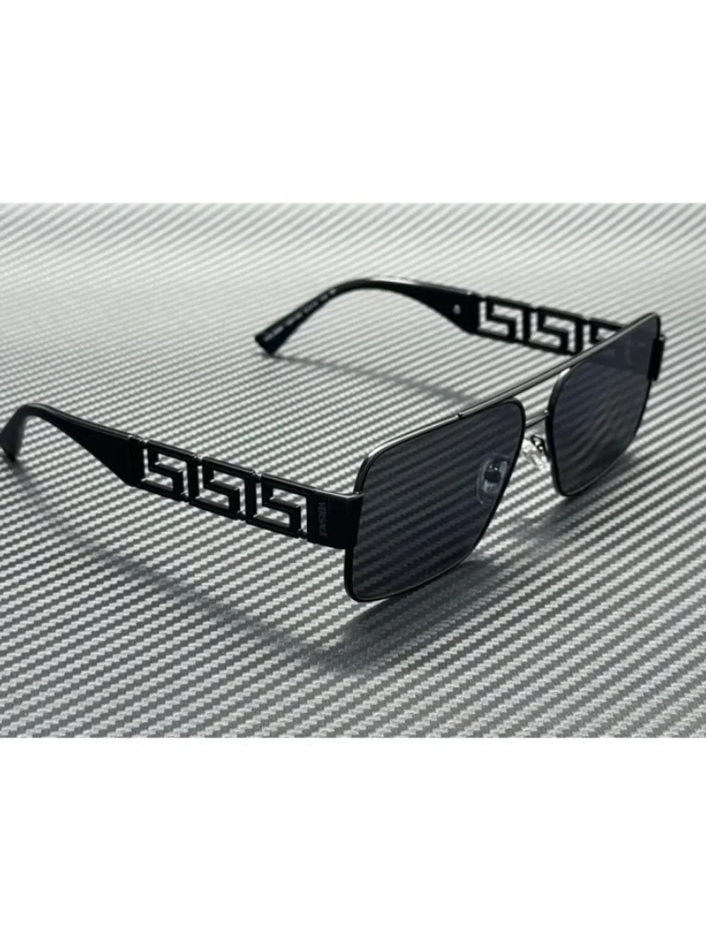 New Versace Men Matte Black Sunglasses 61-13-145